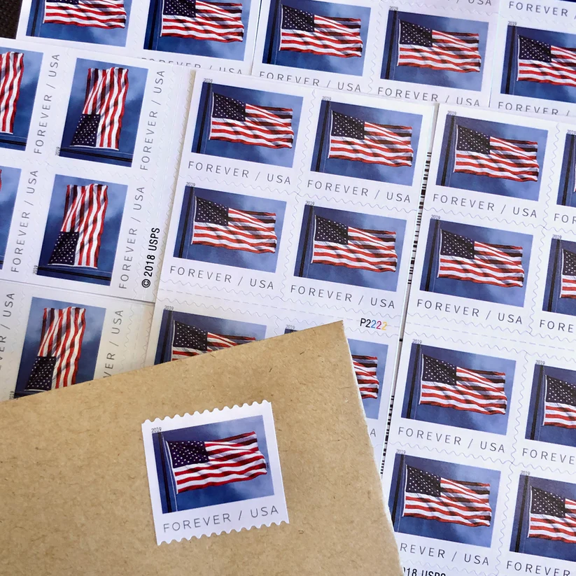 2019 U.S. Flag Forever Stamps 10 Rolls - Forever Stamps