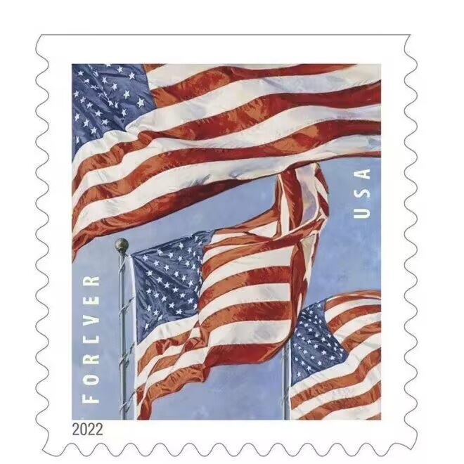 2022 U.S. Flag Forever Stamps 10 Rolls - Forever Stamps