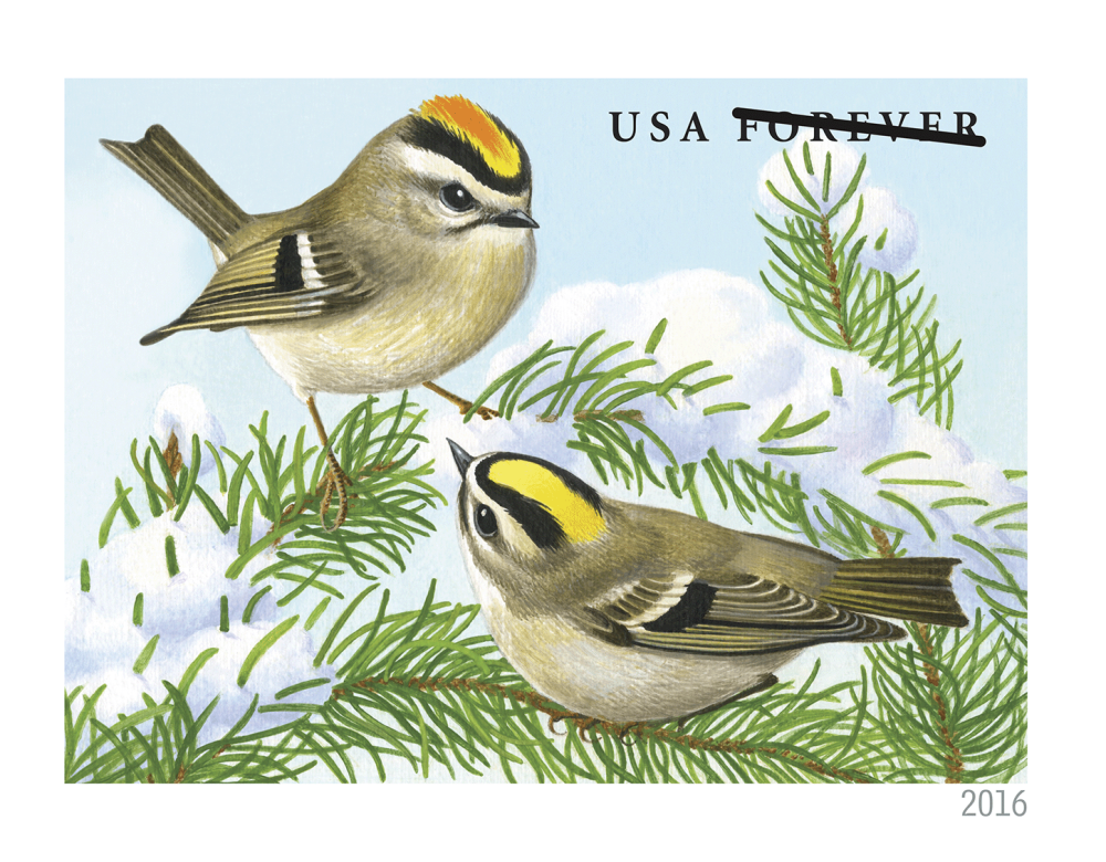 2016 Forever Stamps Songbirds In Snow | Forever Stamps US Postage Stamps