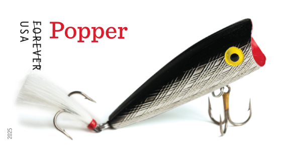 2025 Freshwater Fishing Lures Stamps 100 pcs - Forever Stamps