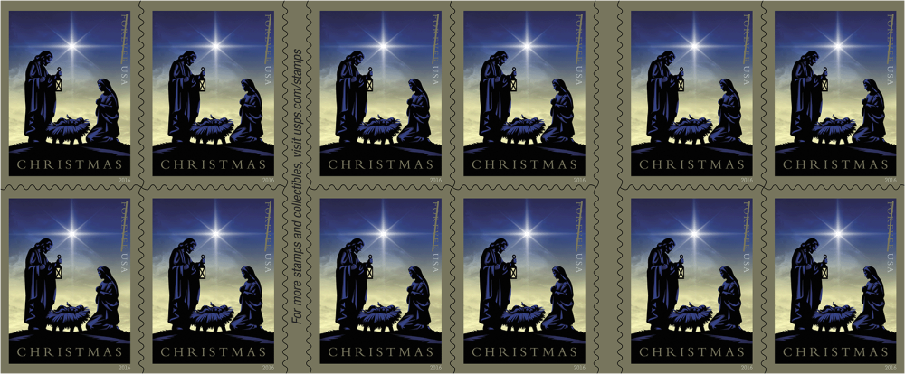 2016 Nativity. Forever First Class Postage Stamp U.S. Holy Family Holiday Christmas - Forever Stamps