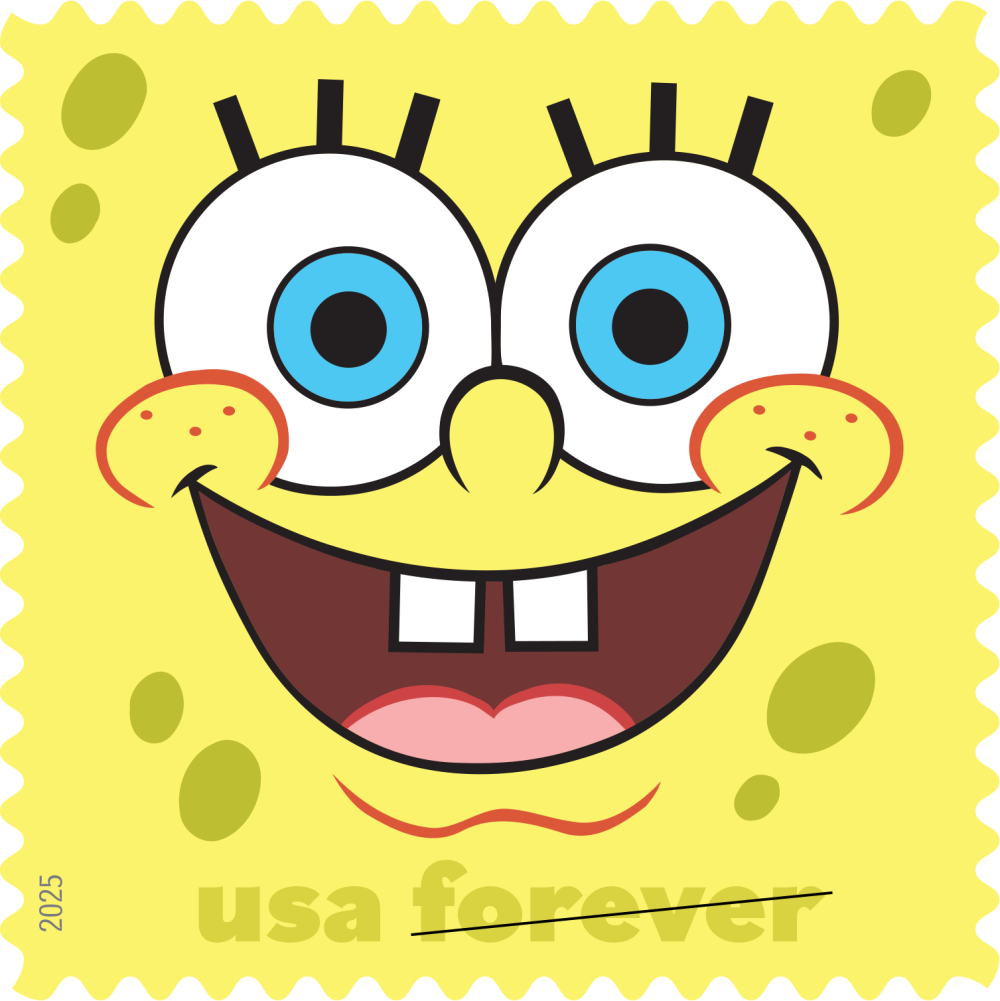 2025 SpongeBob Squarepants Stamps 80 pcs - Forever Stamps