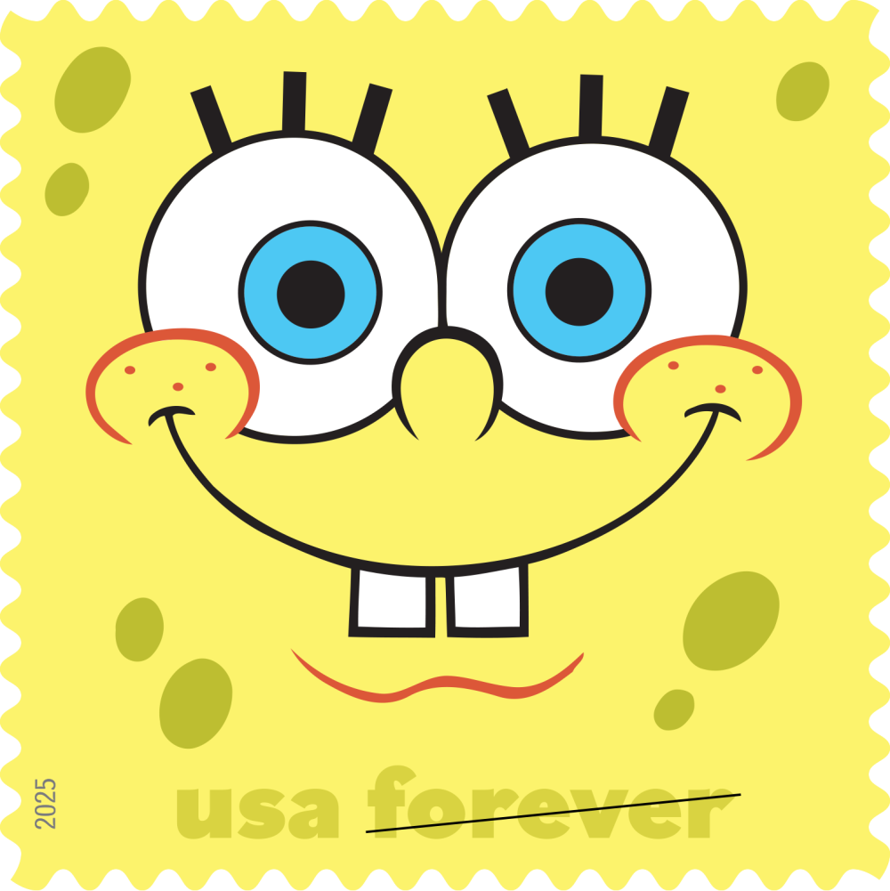 2025 SpongeBob Squarepants Stamps 80 pcs - Forever Stamps