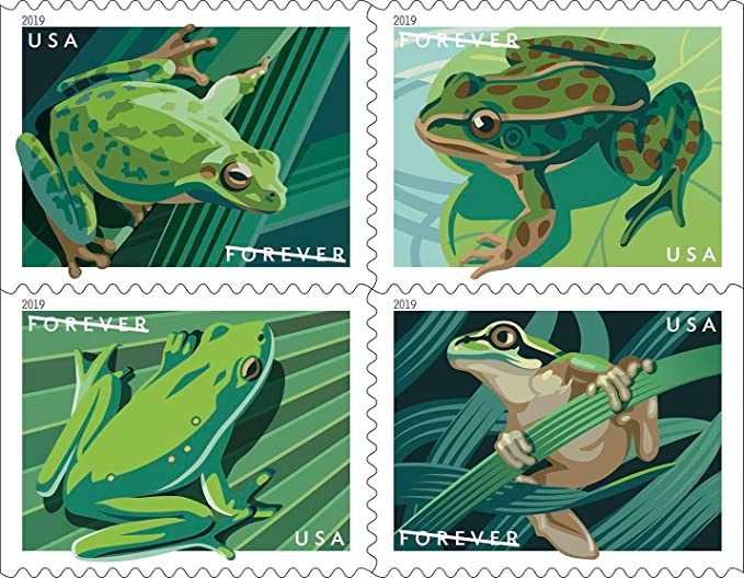 2019 Frogs Booklet stamps - Forever Stamps