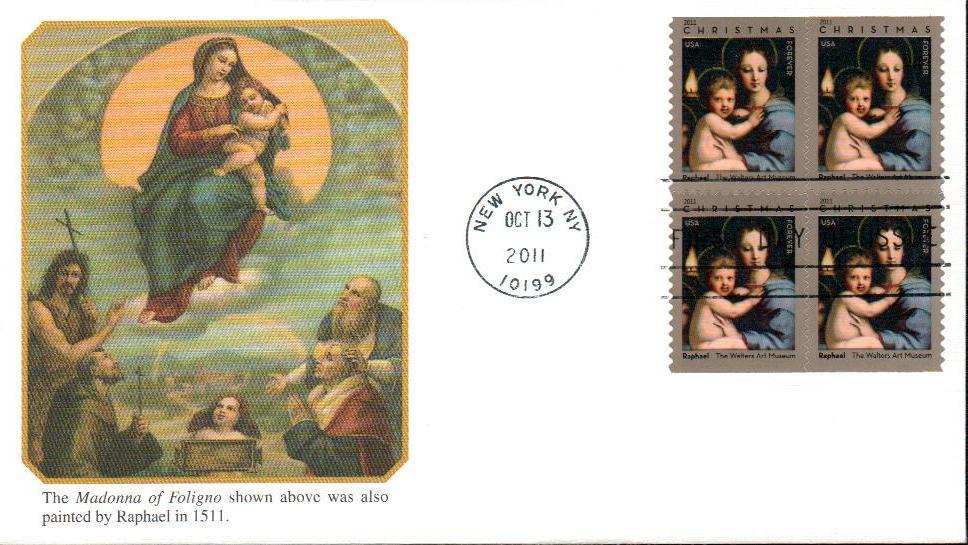 2011 Madonna of the Candelabra stamps - Forever Stamps