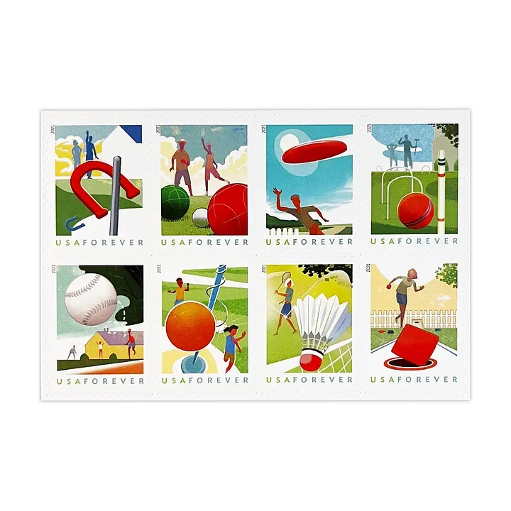2021 Backyard Games Stamps - Forever Stamps