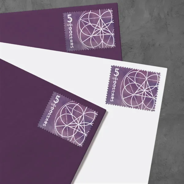 2022 $5 Floral Geometry Stamps - Forever Stamps