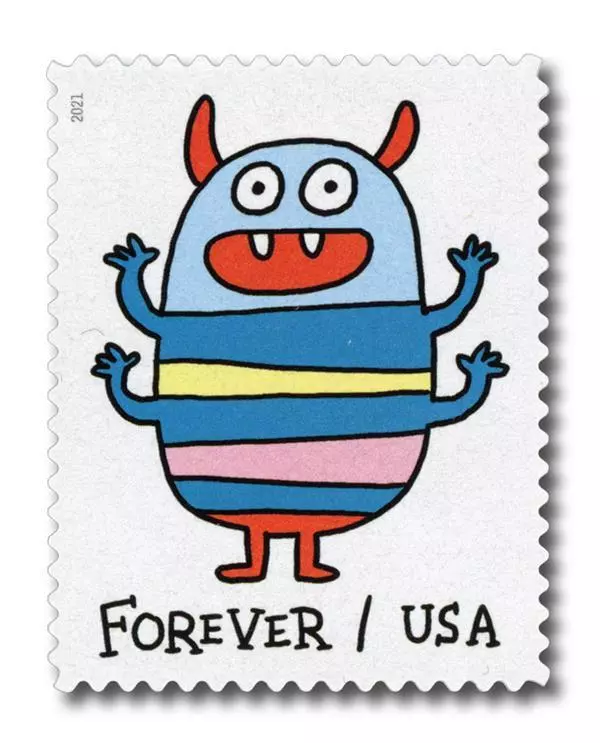 2021 Message Monsters Stamps - Forever Stamps
