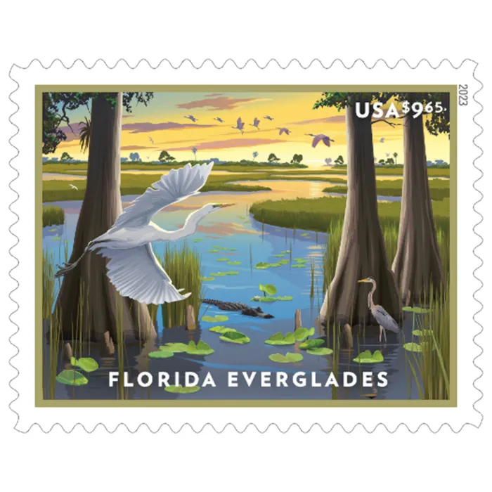 2023 FLORIDA EVERGLADES STAMPS - Forever Stamps