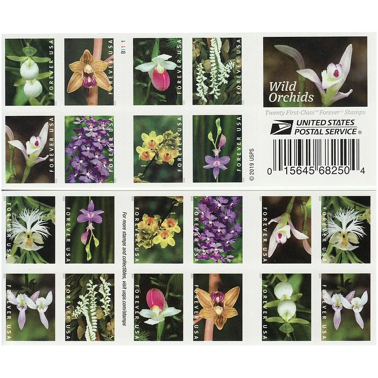 2020 Wild Orchids Stamps - Forever Stamps