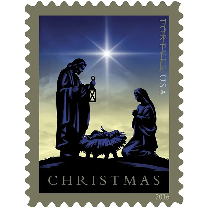 2016 Nativity. Forever First Class Postage Stamp U.S. Holy Family Holiday Christmas - Forever Stamps