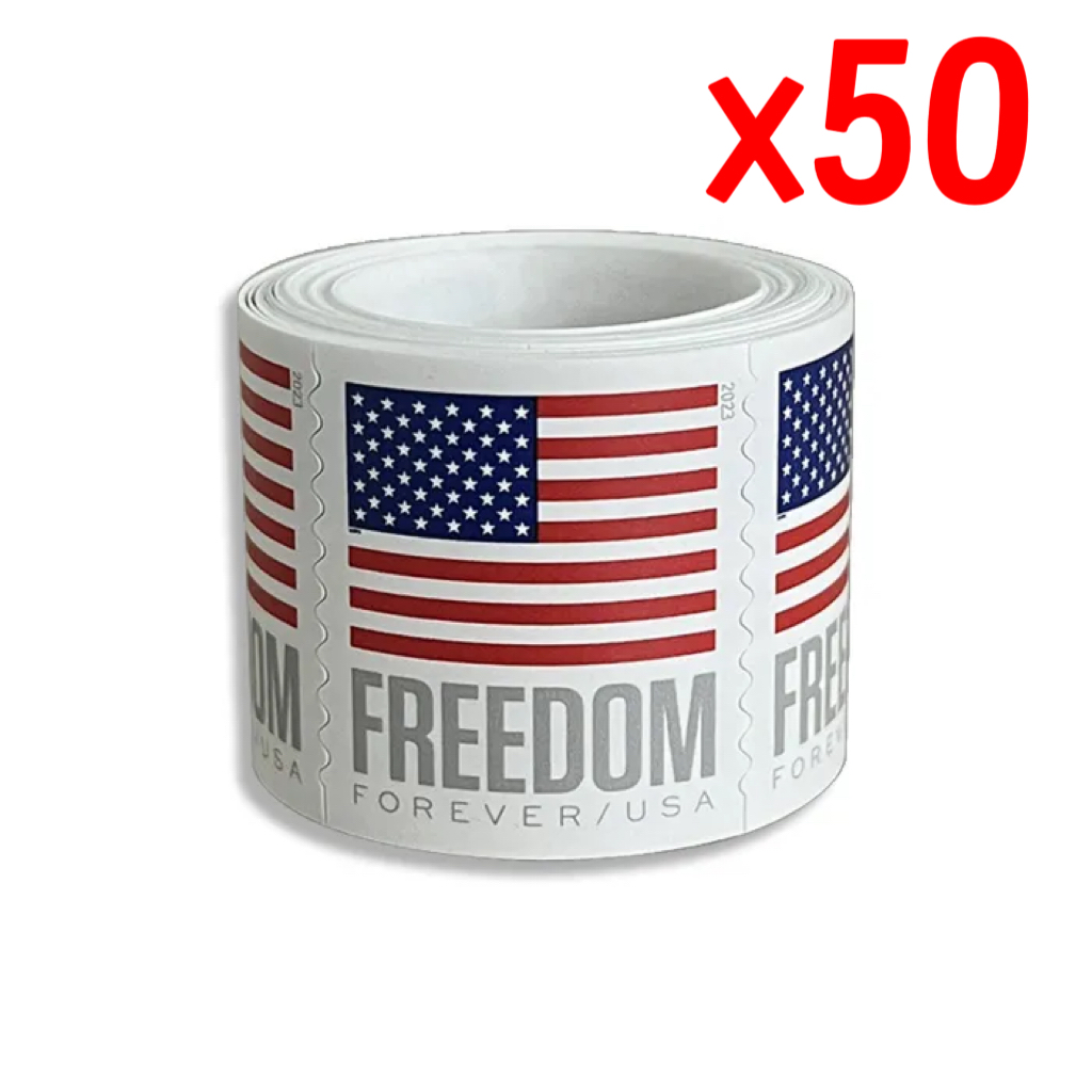 2023 U.S. Flag Forever Stamps 50 Rolls - Forever Stamps