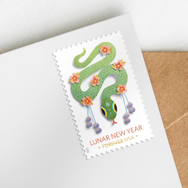 2025 Lunar New Year Year of the Snake Stamps 100 pcs - Forever Stamps