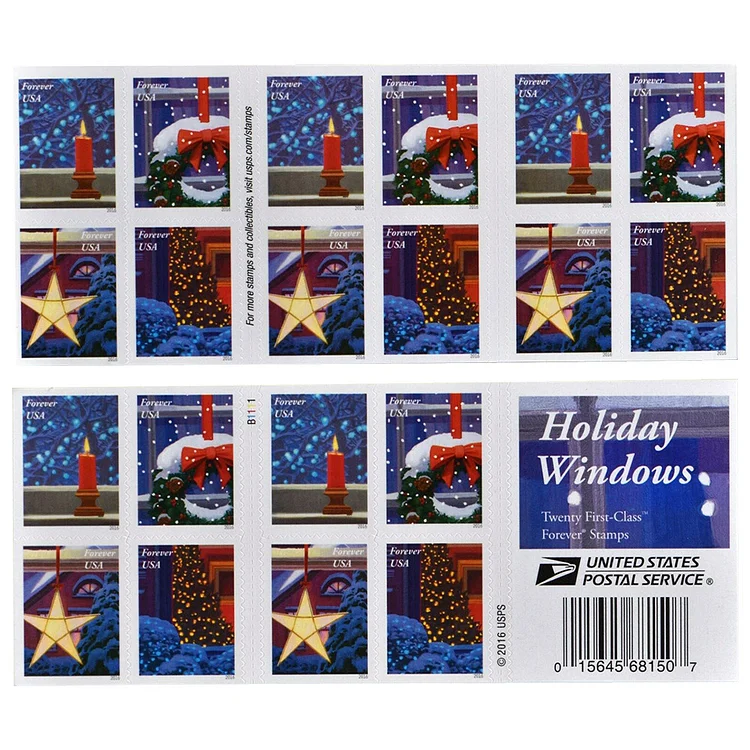 Christmas Stamp Blind Box 500 PCS BIG SALE，100 PCS of 5 styles - Forever Stamps
