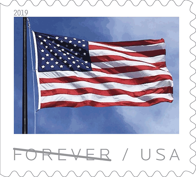 2019 U.S. Flag Stamps books - Forever Stamps