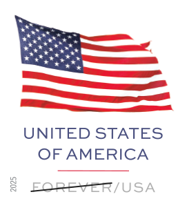 2025 U.S. Flag Stamps double-sided books - Forever Stamps