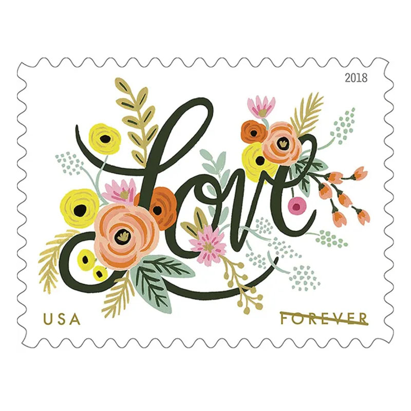 Love Flourishes 2018 - Forever Stamps