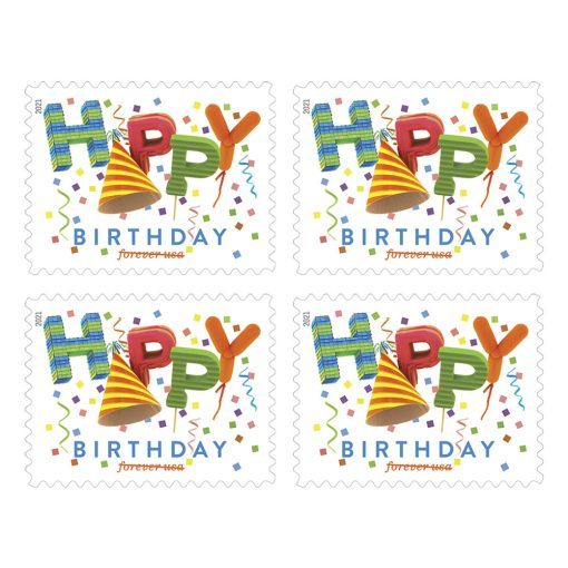 Happy Birthday 2021 - Forever Stamps