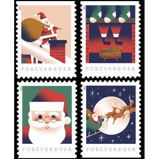 2021 A Visit from St Nick stamps - Forever Stamps