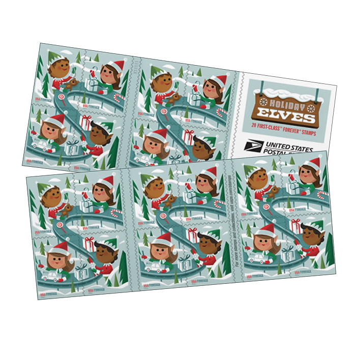 2022 Holiday Elves Forever®Stamp - Forever Stamps