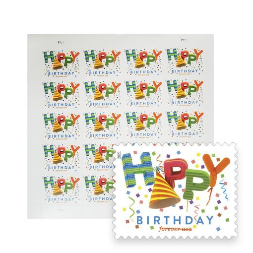 Happy Birthday 2021 - Forever Stamps