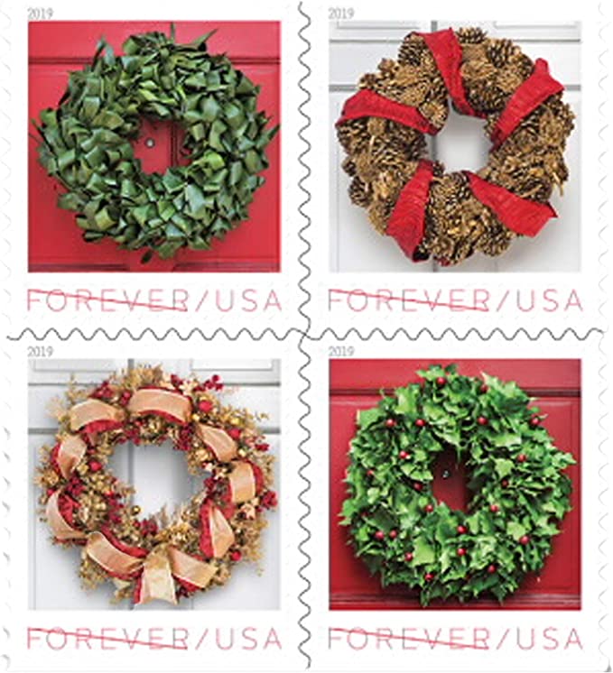 2019 Holiday Wreaths Stamps - Forever Stamps