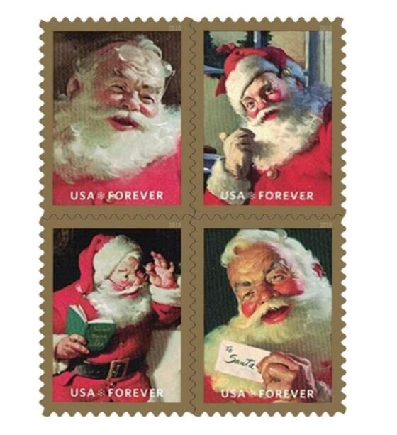 2018 Sparkling Holiday stamps - Forever Stamps