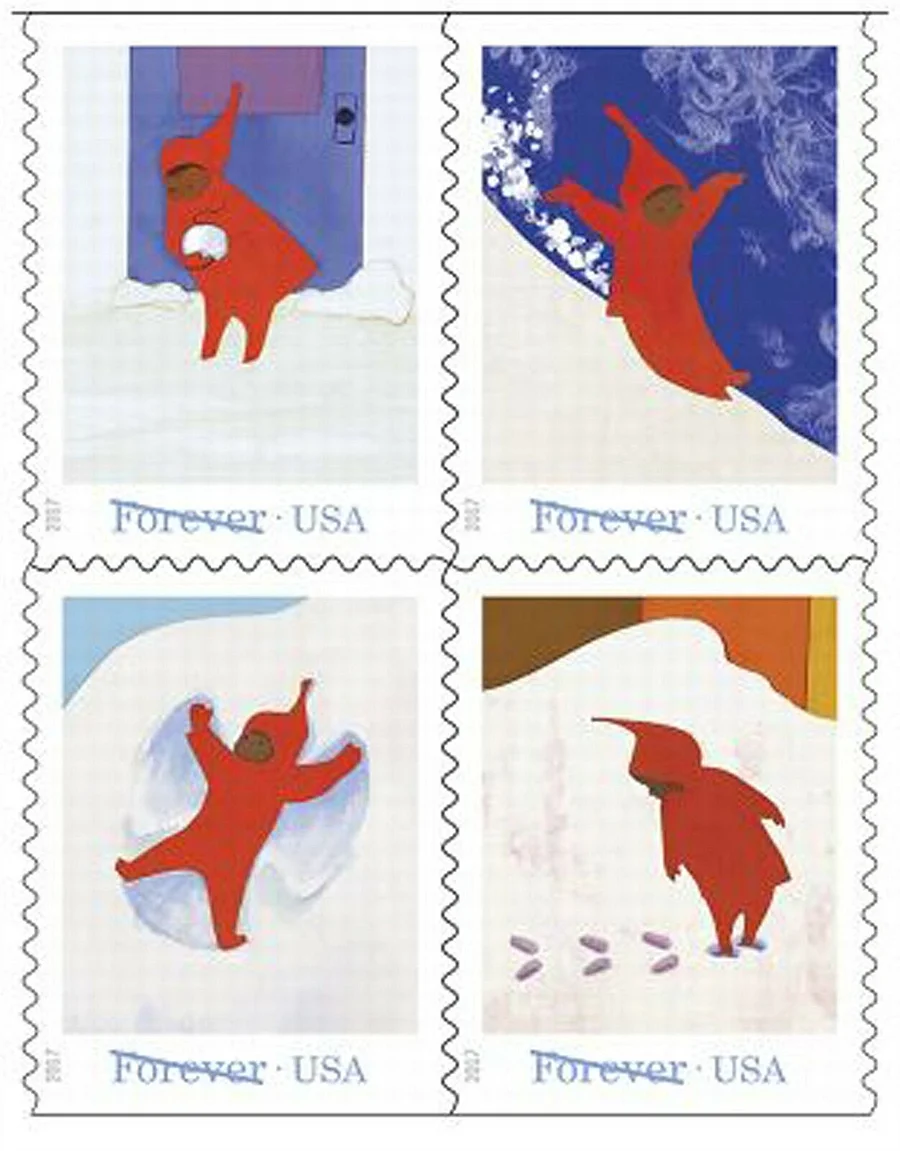 2017 The Snowy Day stamps - Forever Stamps