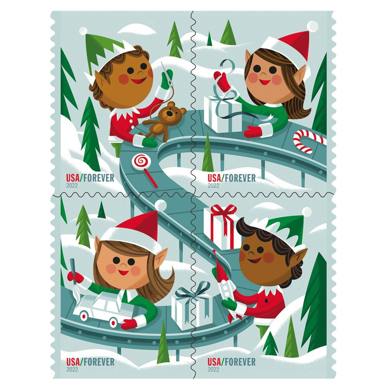 2022 Holiday Elves Forever®Stamp - Forever Stamps