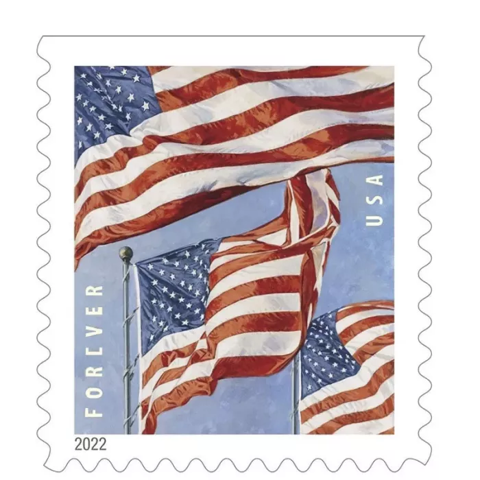 Flag 2022 stamps books - Forever Stamps