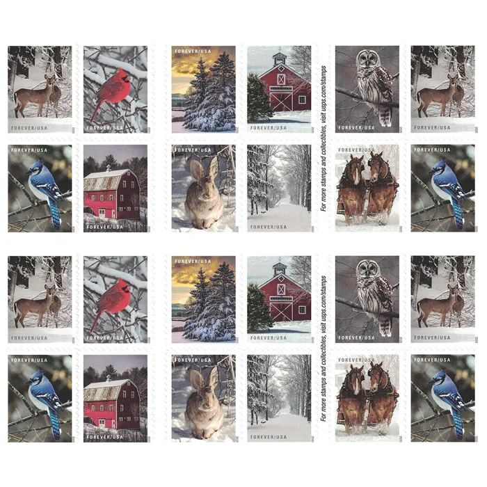 Winter Scenes Stamps 2020 - Forever Stamps