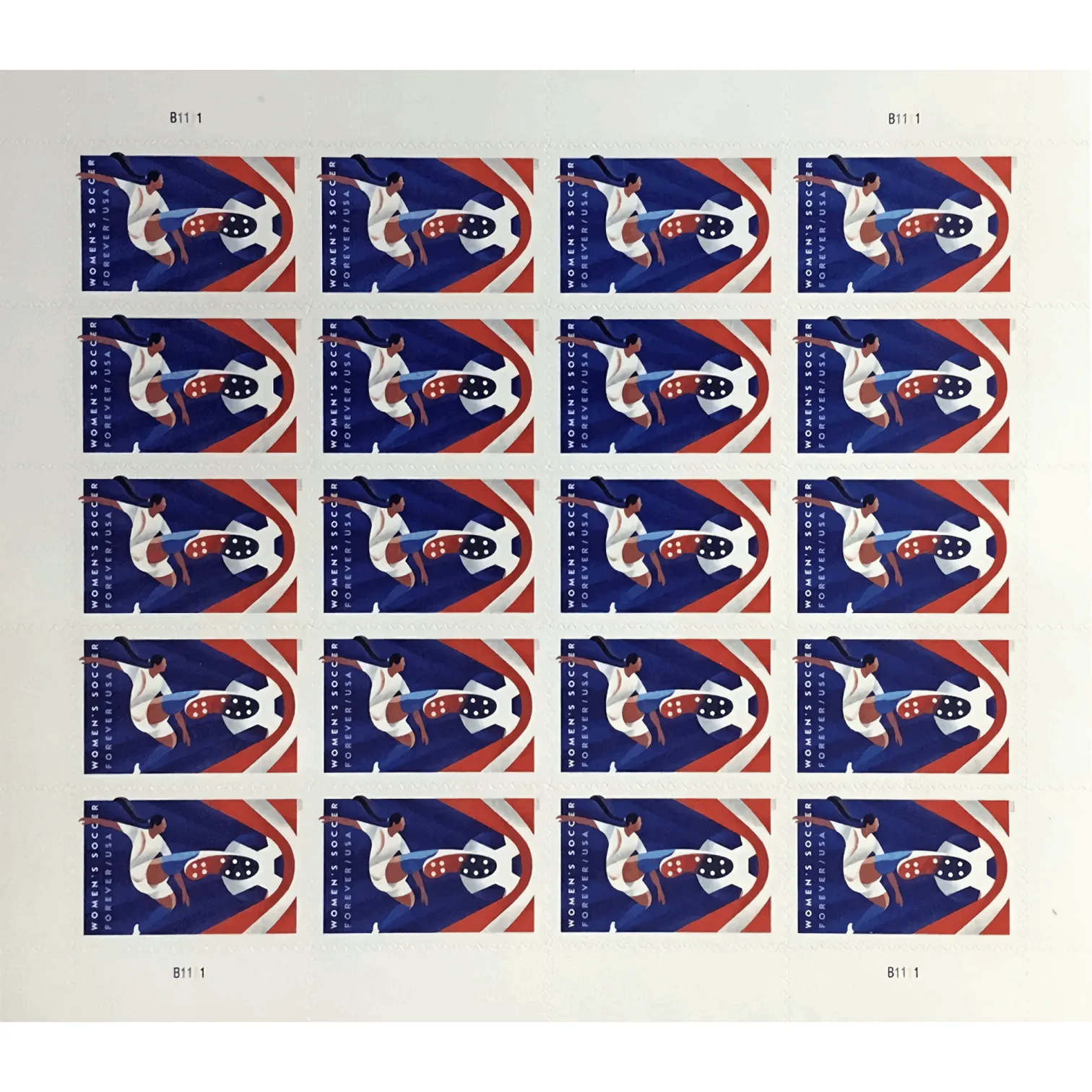 Women's Soccer Stamps 2023 - Forever Stamps