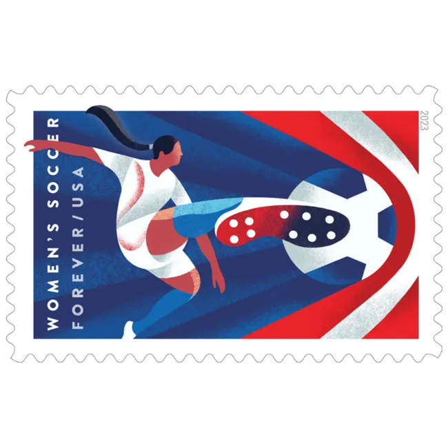 Women's Soccer Stamps 2023 - Forever Stamps
