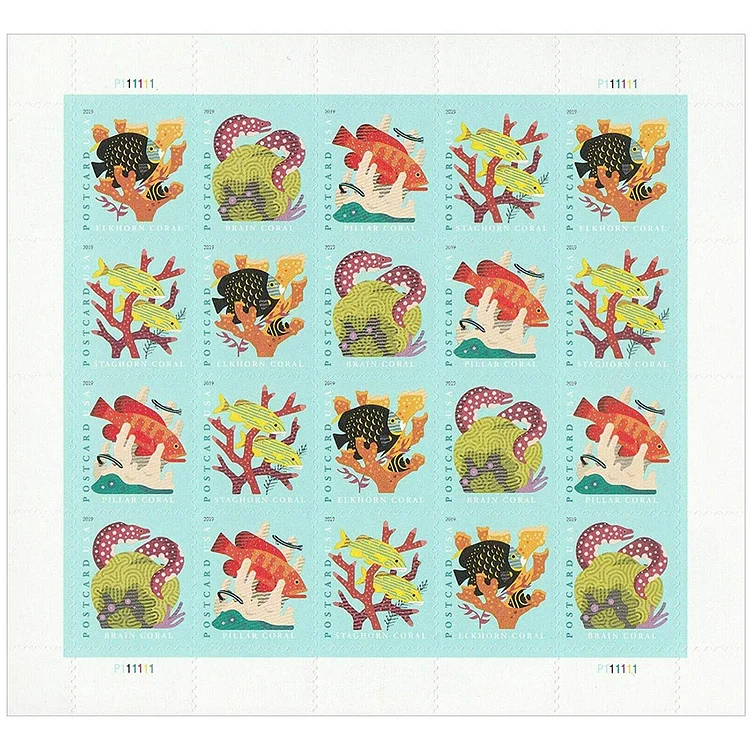 Coral Reefs Postcard Stamps 2019 - Forever Stamps