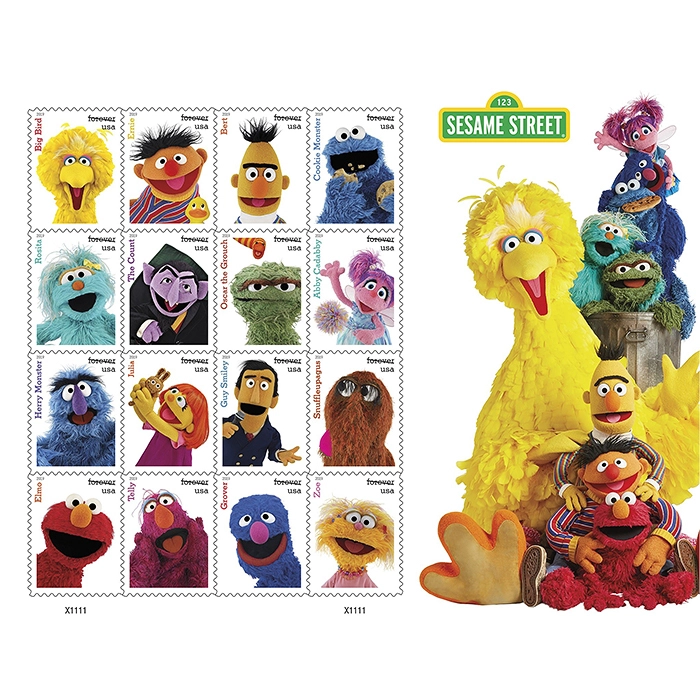 Sesame Street Forever Stamps 2019 - Forever Stamps