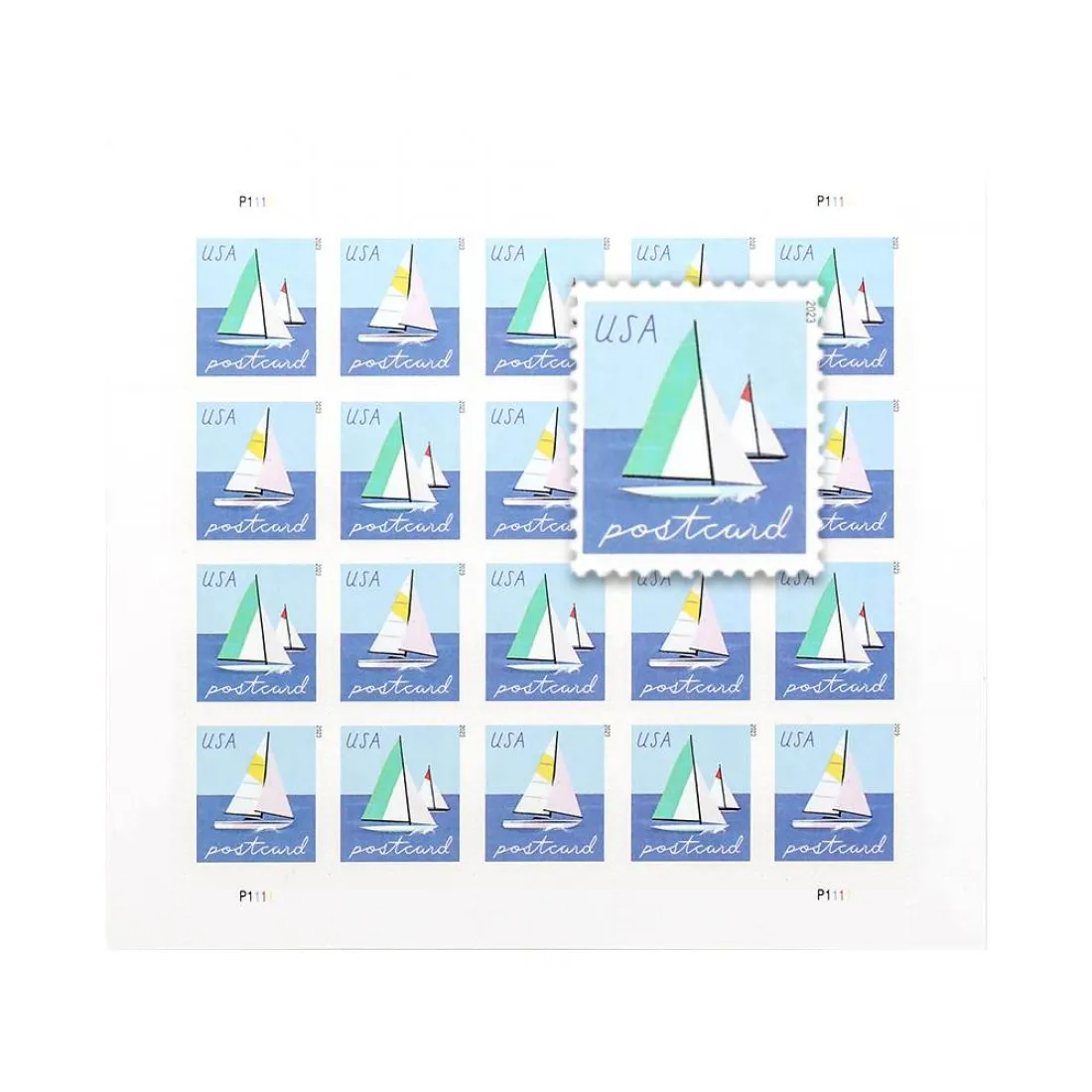Sailboats Postcard 2023 - Forever Stamps