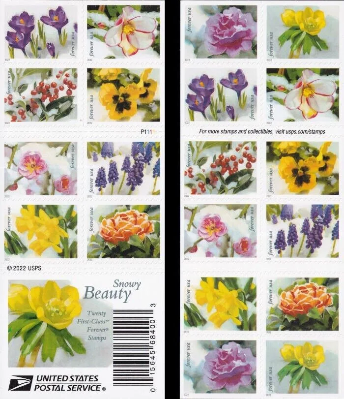 Snowy Beauty 2022 - Forever Stamps