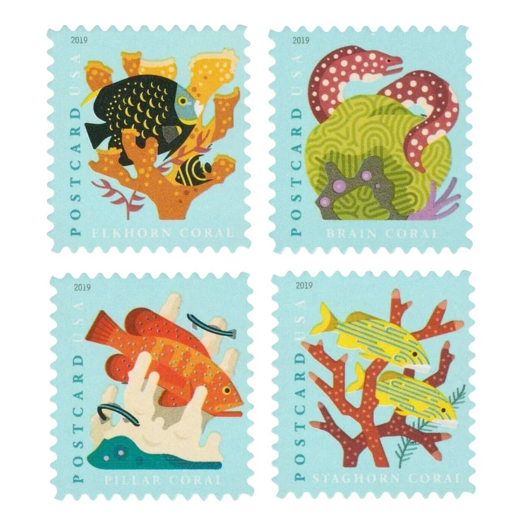 Coral Reefs Postcard Stamps 2019 - Forever Stamps