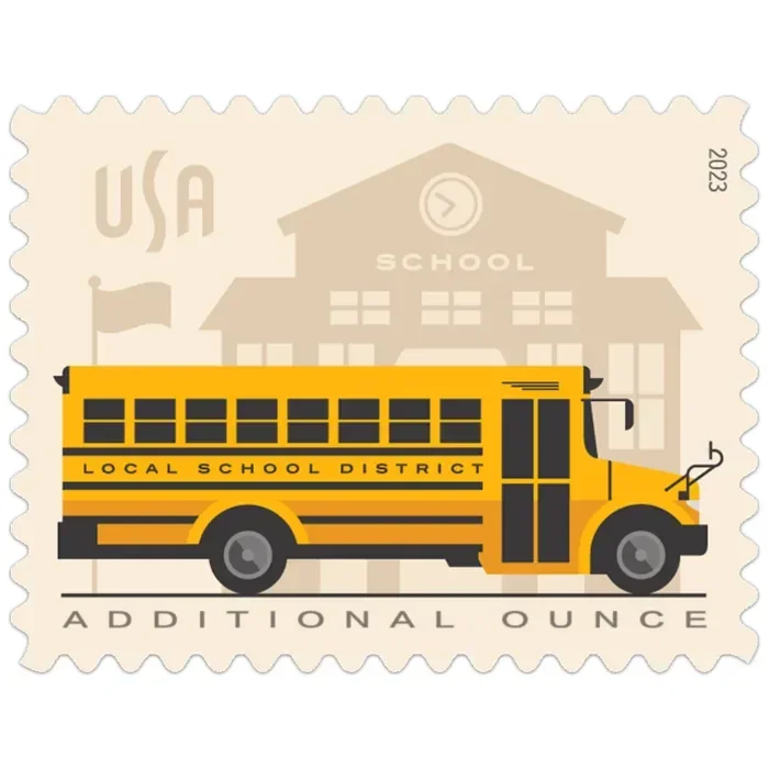 School Bus 2023 - Forever Stamps