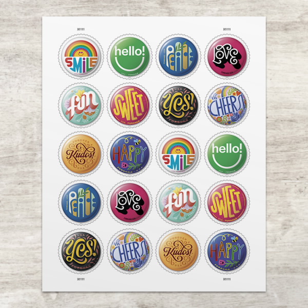 Pinback Buttons Stamps - Forever Stamps